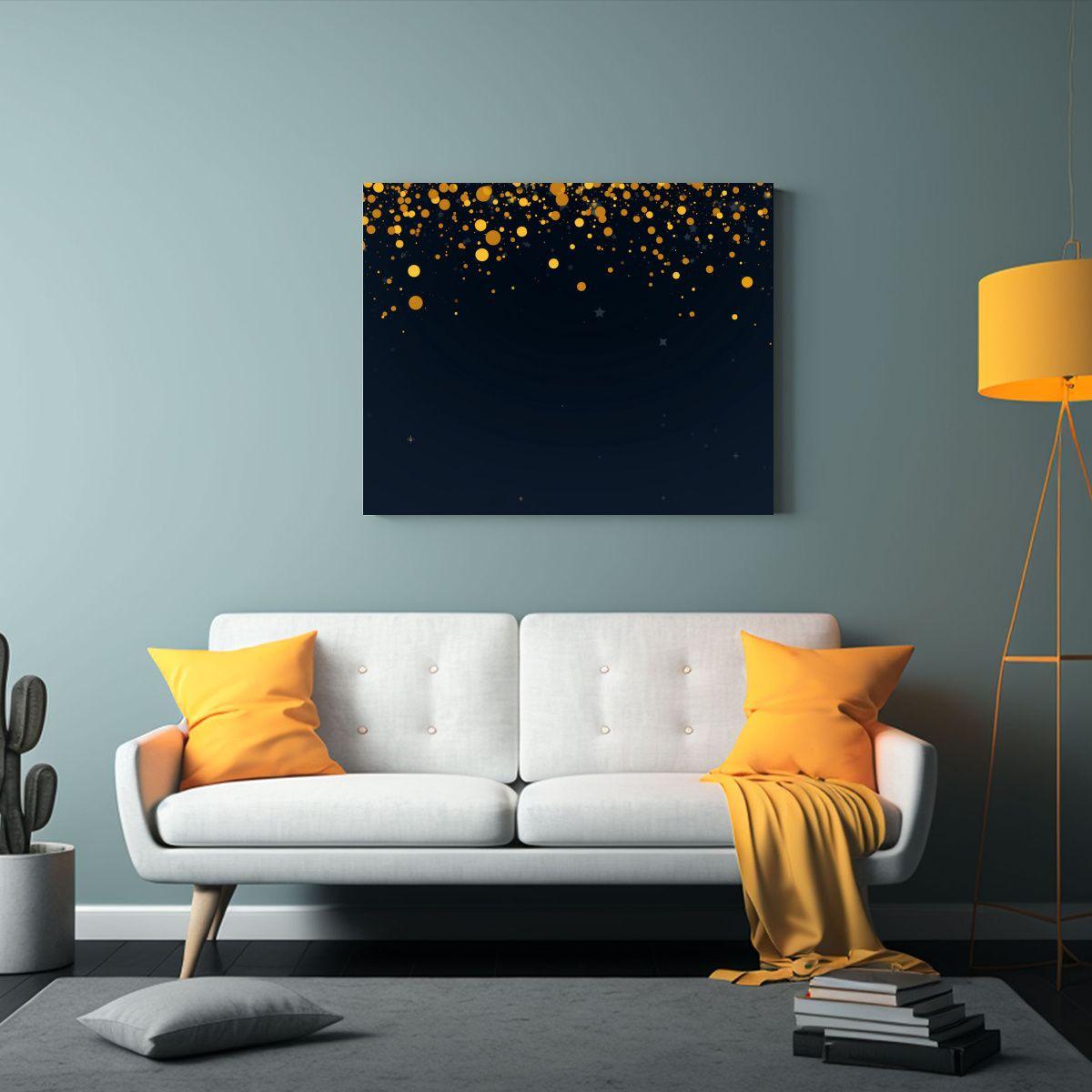 Fondo Diapositiva Galaxia Oscuro Minimalista Amarillo Oscuro 65x50cm-2