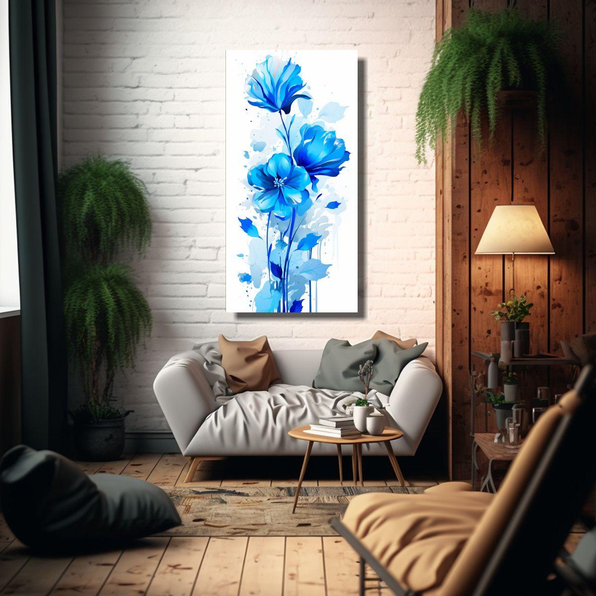 Pintura En Bastidor Decoración Naturaleza Viva 40x80 Cm-2