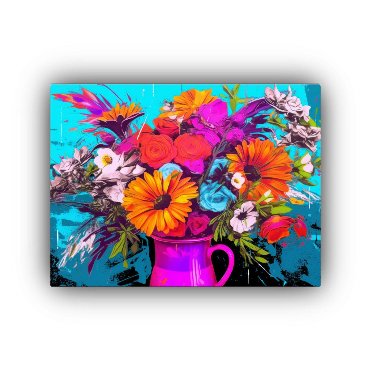 Lienzo De Tela Inspirador Textura Arte Pop 90x60cm-0