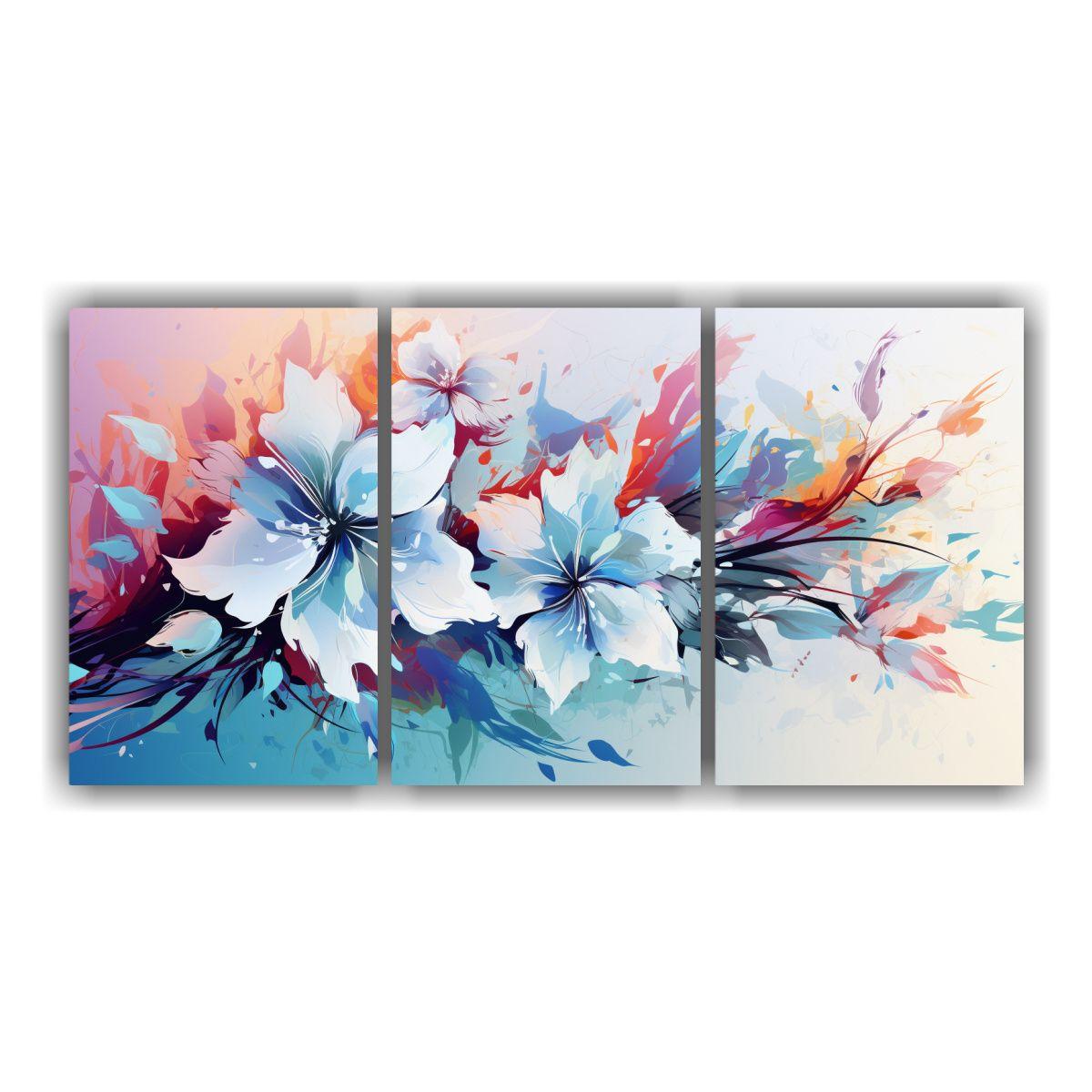 Pinturas Decorativas De Tres Artes: Impacto 90x45 Cm-0