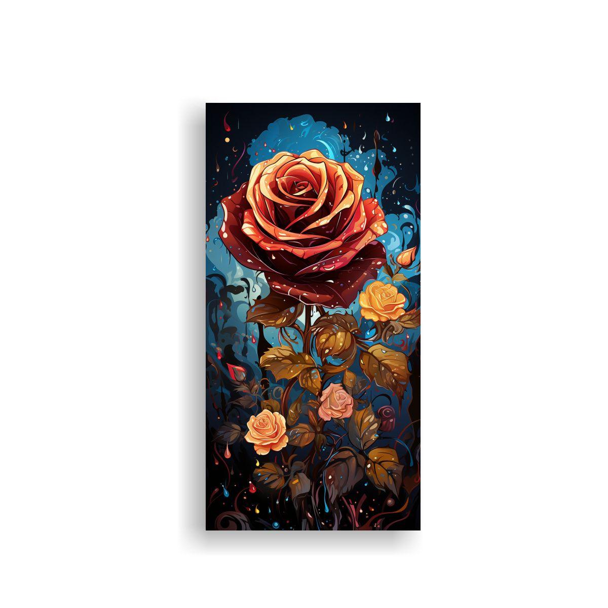 Pintura Decorativa Vintage Estilo Graffiti 40x80cm-0