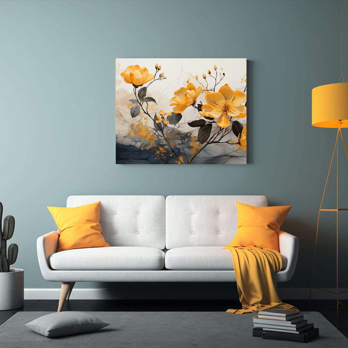 Cuadro Impreso Época Árbol De Mango En Tonos 90x60cm-2