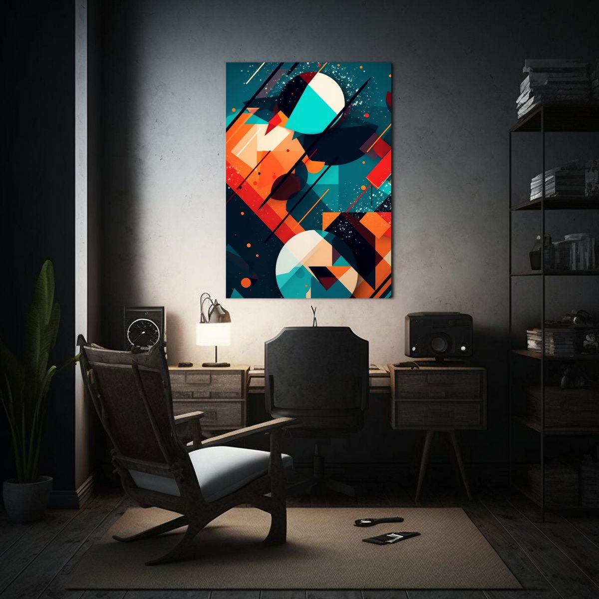 Lienzo Tela Imagen Bonito 123 Abstracto Estilo 40x60cm-2