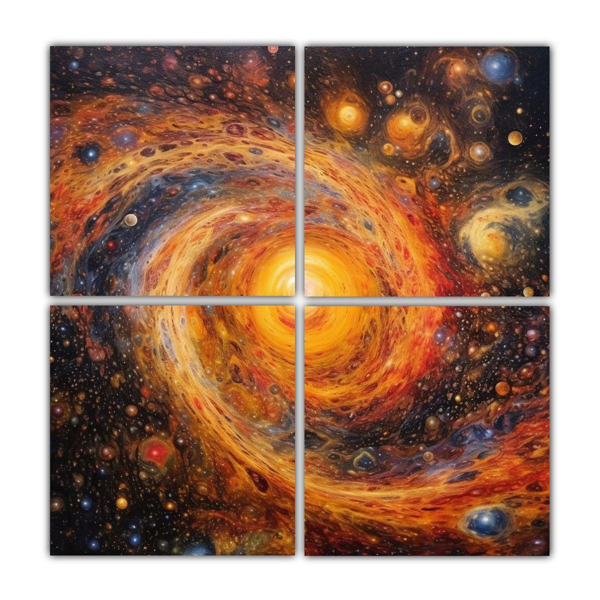 Cuadros Cuadro Creatividad Pintura Al óleo Del 100x100 Cm-0