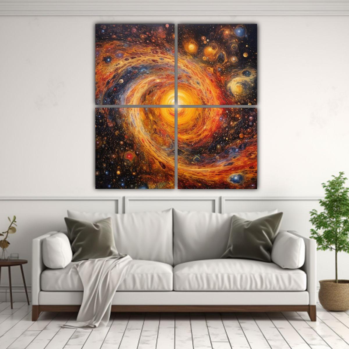 Cuadros Cuadro Creatividad Pintura Al óleo Del 100x100 Cm-2
