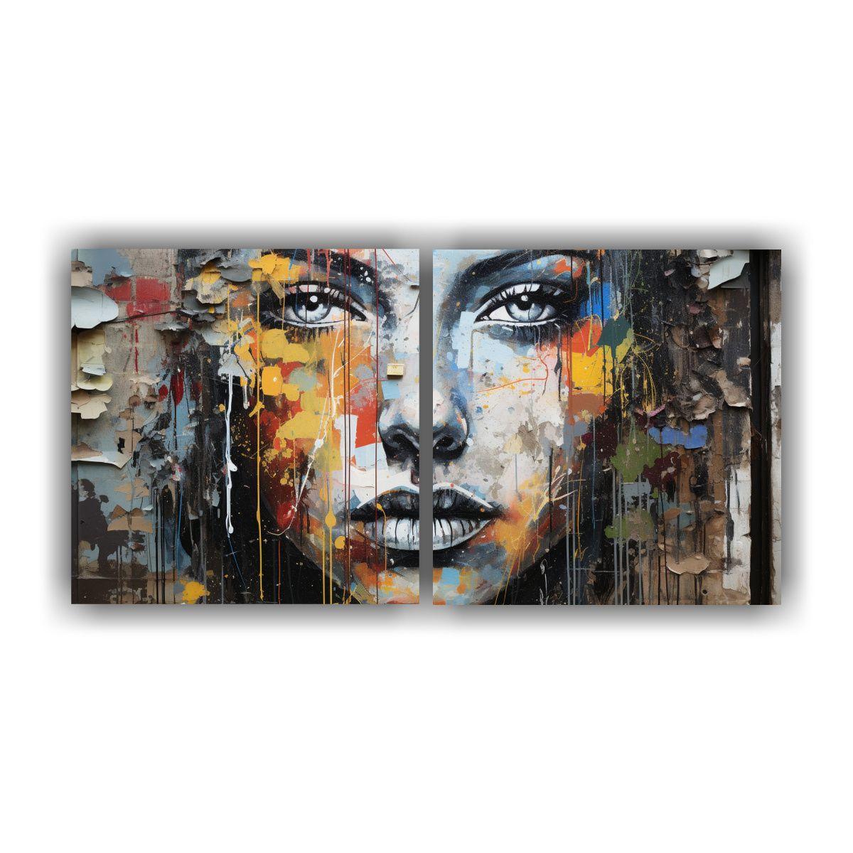 Artes Pared: Flor Urbana Transformada En Belleza 60x30 Cm-0