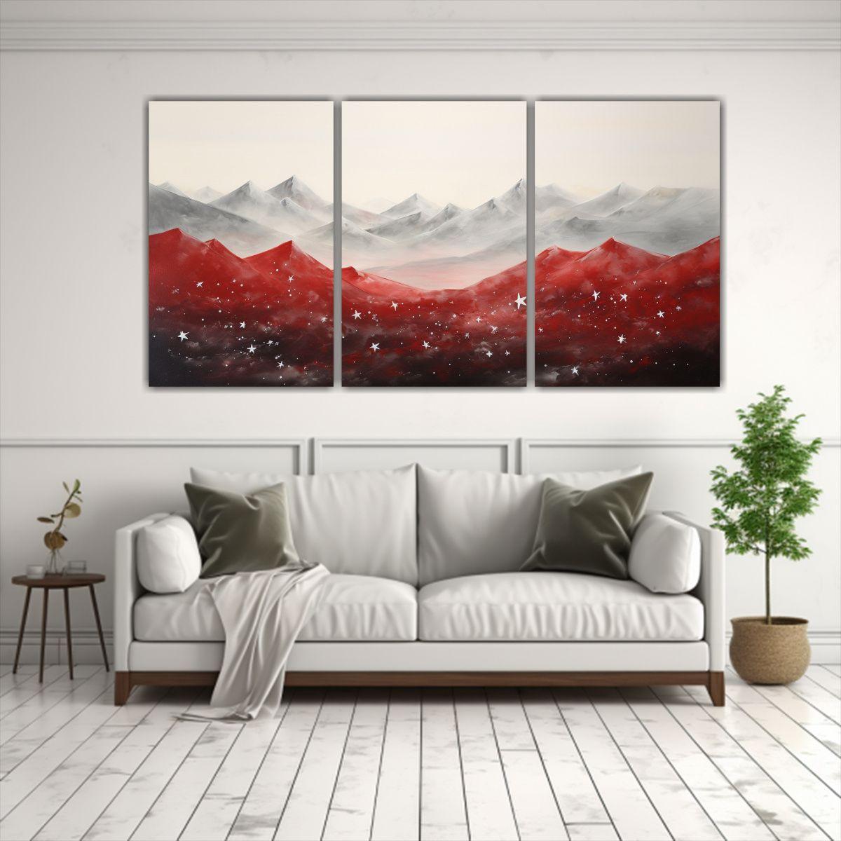 Pintura De Paisaje De Montaña Con Estilo 120x60 Cm-2