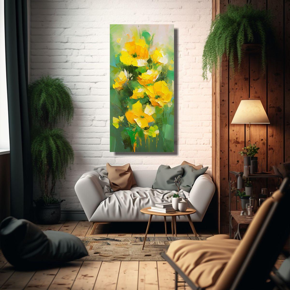 1 Cuadro Tela Canvas Elegante Pintura En Lienzo 20x40cm-2