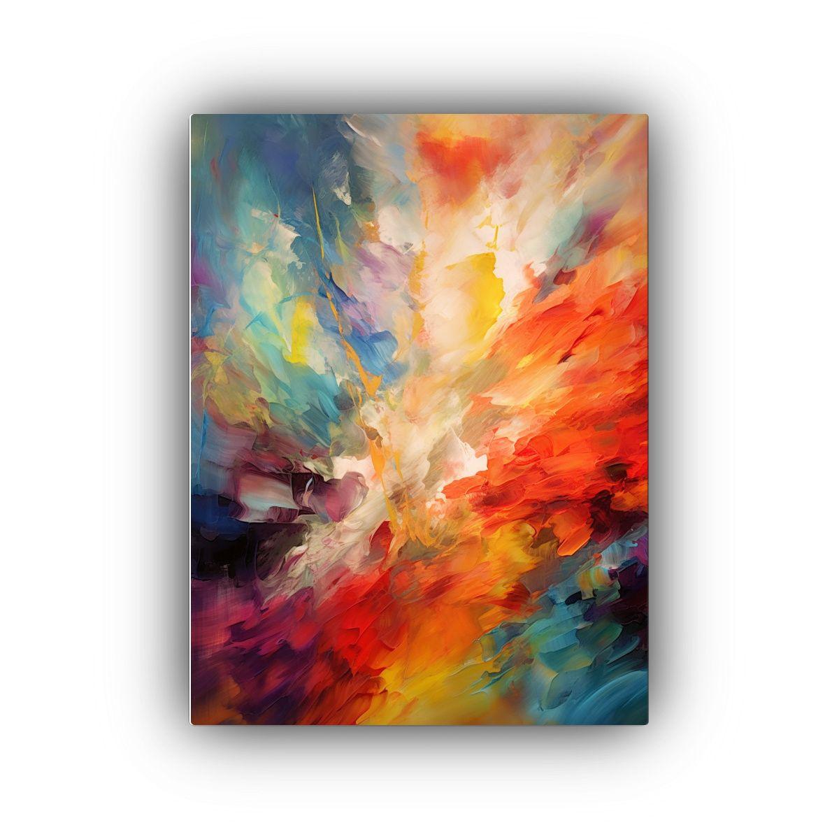 Pinturas Decorativas Abstractas De Colores Vivos 30x40cm-0