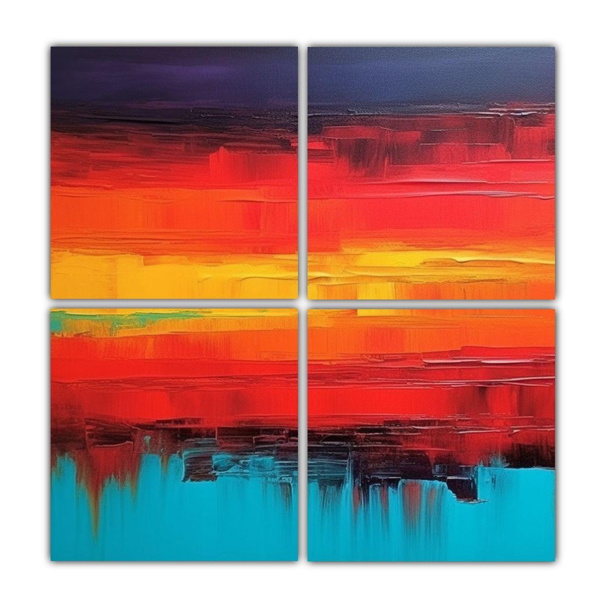 Pinturas Decorativas En Lienzo Vintage Con 80x80 Cm-0