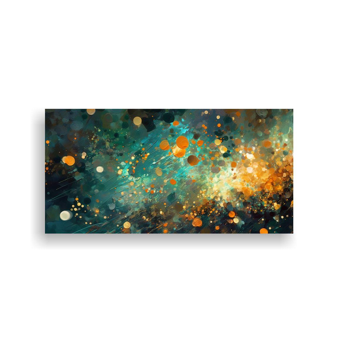 Pintura Decorativa De Lienzo Abstracto: Estrellas 140x70cm-0