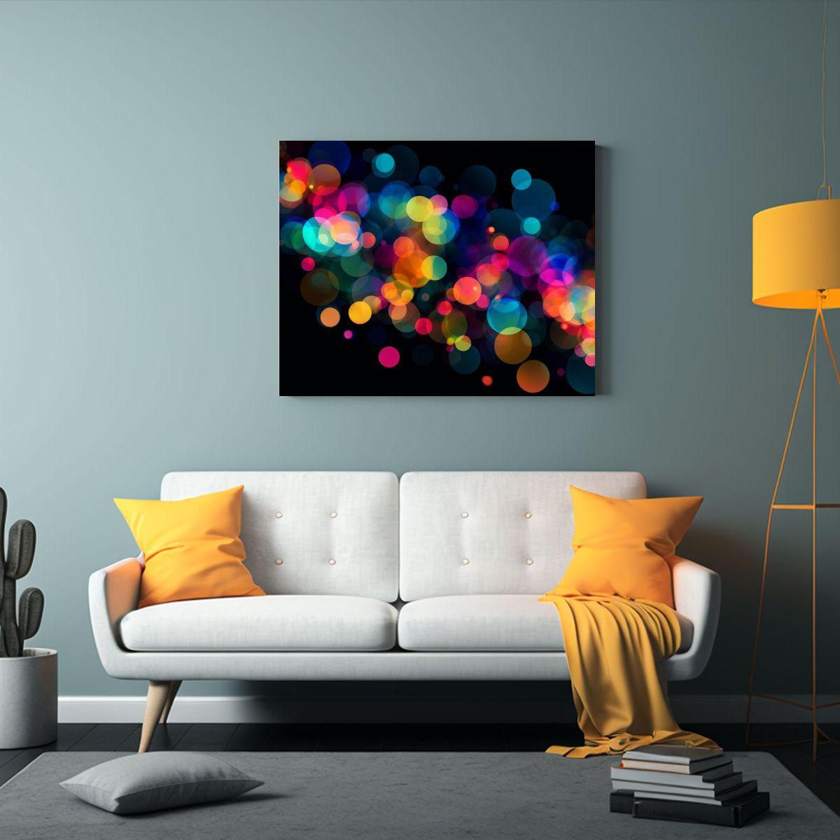 Pinturas De Decoración Con Concepto De Arte Fino, Colorido  45x30cm-2