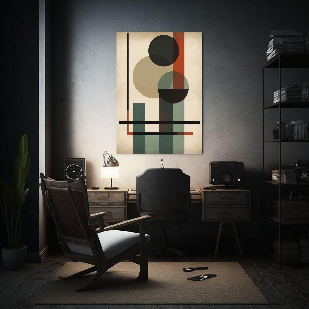 Obra De Arte Minimalista Con Composición 20x30cm-2