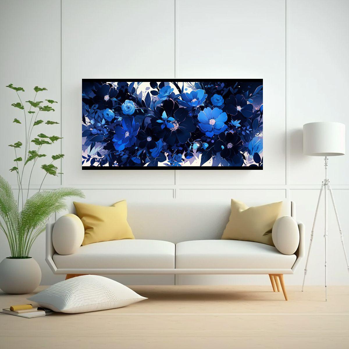 Pintura Decorativa Estilo Neonoir Con Contraste 60x30 Cm-2