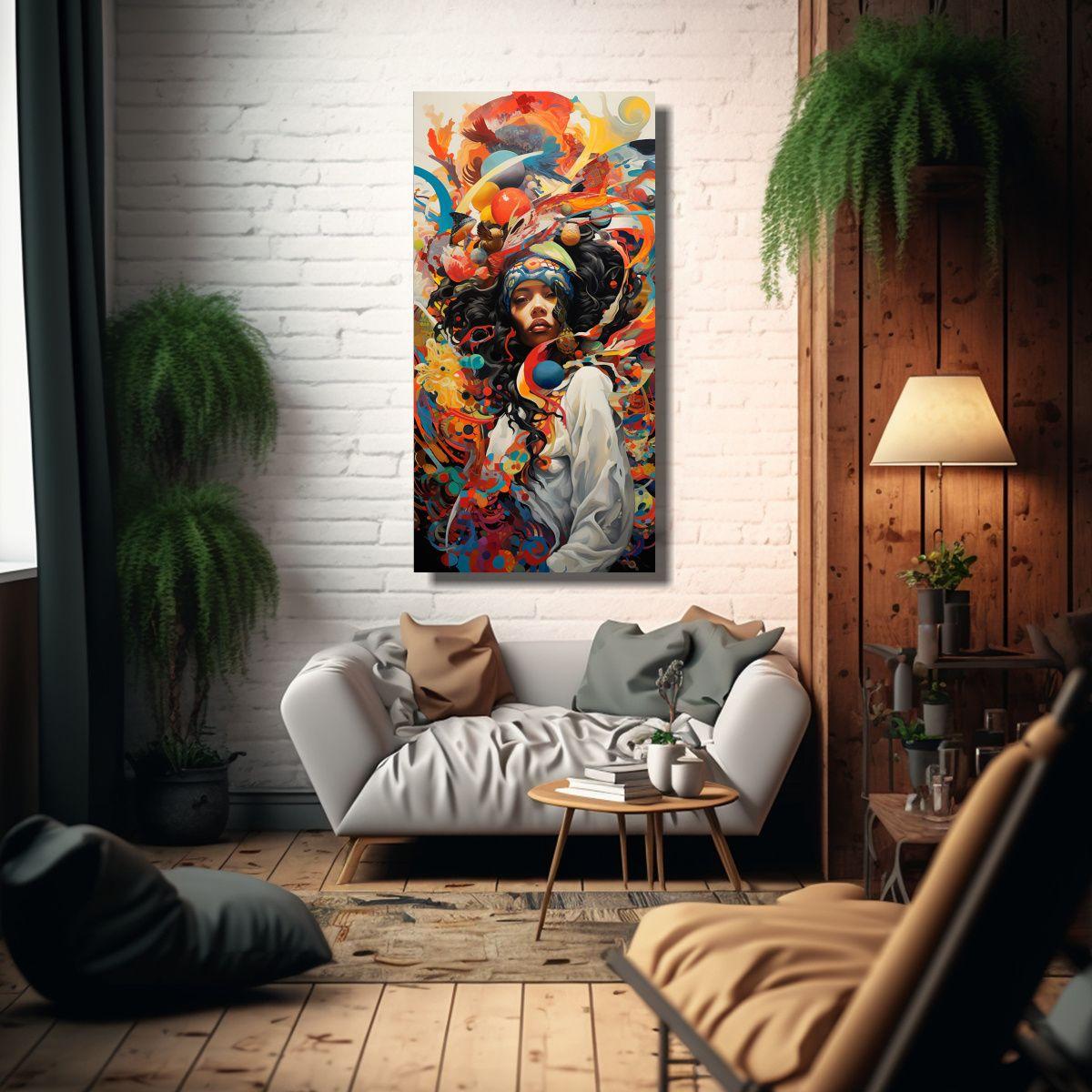 Pinturas Decorativas Abstractas Movimiento 80x160cm-2