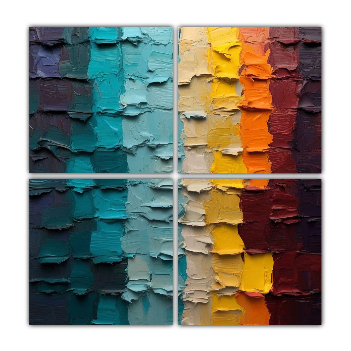 Lienzos De Tela Dibujo Minimalista Multicapa 80x80 Cm-0