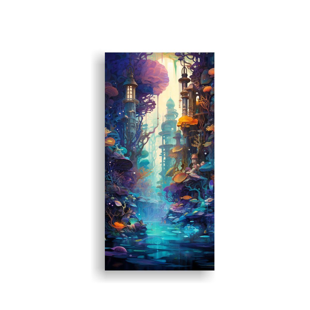 Pintura Decorativa De Lienzo Vanguardia: 20x40cm-0