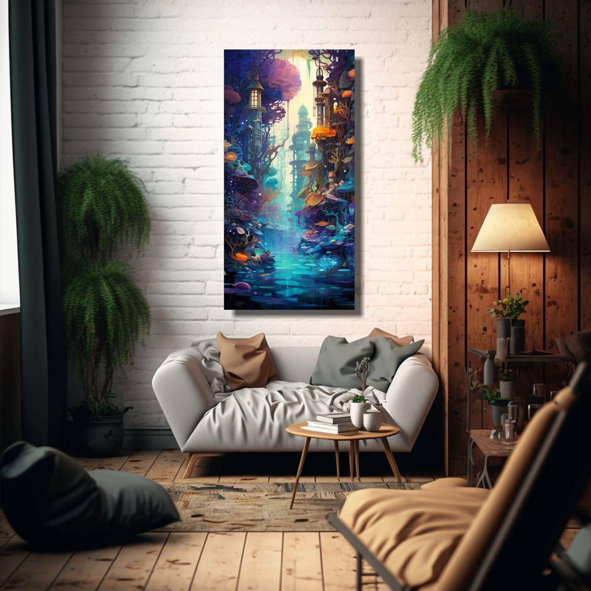 Pintura Decorativa De Lienzo Vanguardia: 20x40cm-2