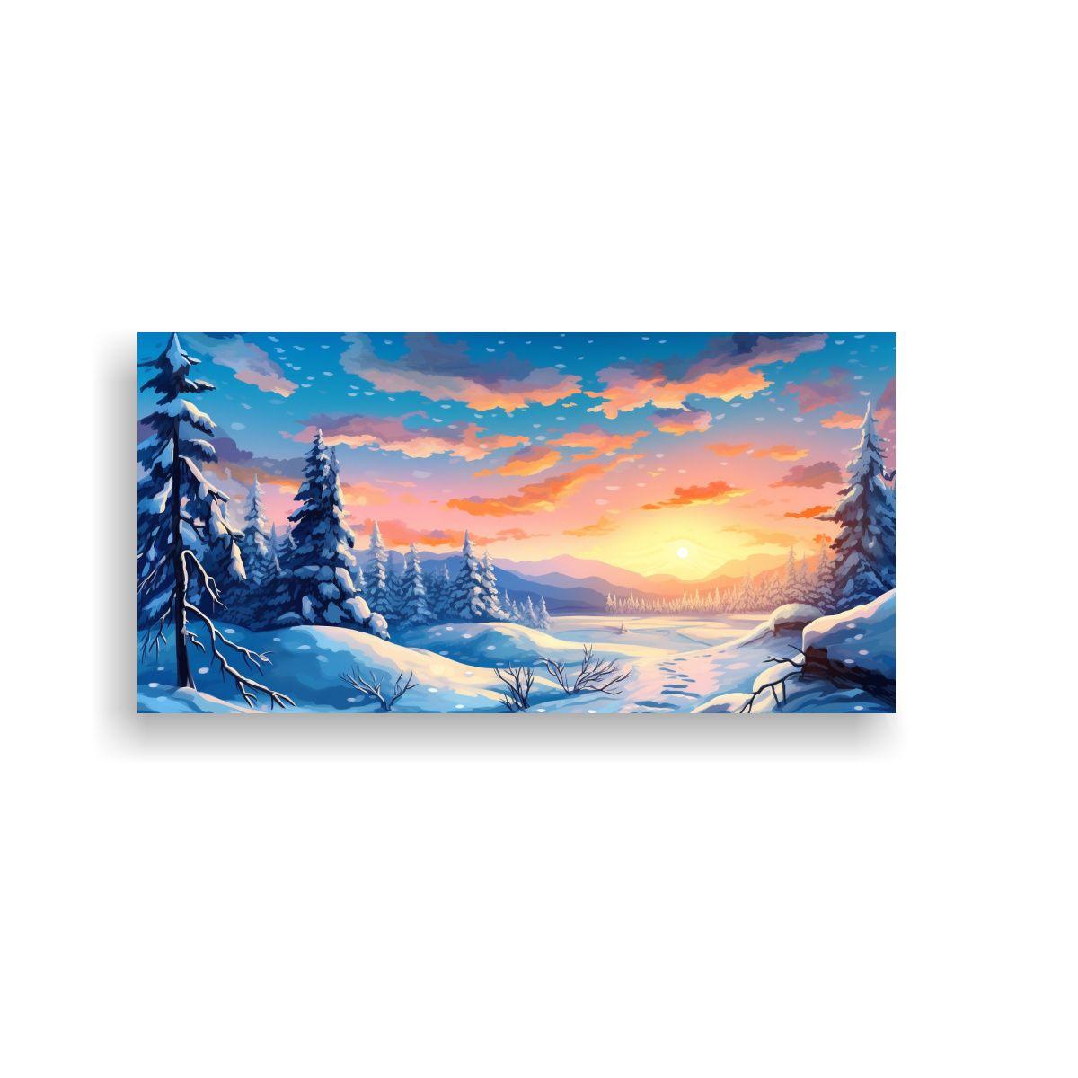 Pinturas De Invierno Con Profundidad Creativa 80x40cm-0