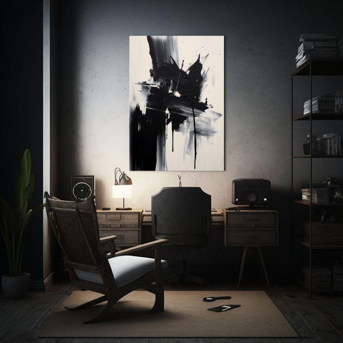 Composición Abstracta Para Cuarto: Pintura 20x30cm-2