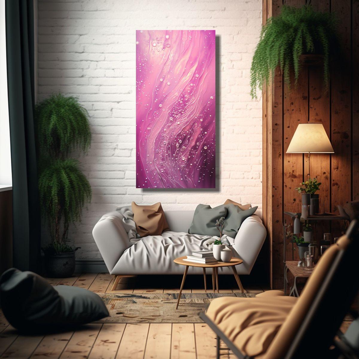 Pintura De Pared Movimiento Luminoso Con Técnica 80x160cm-2