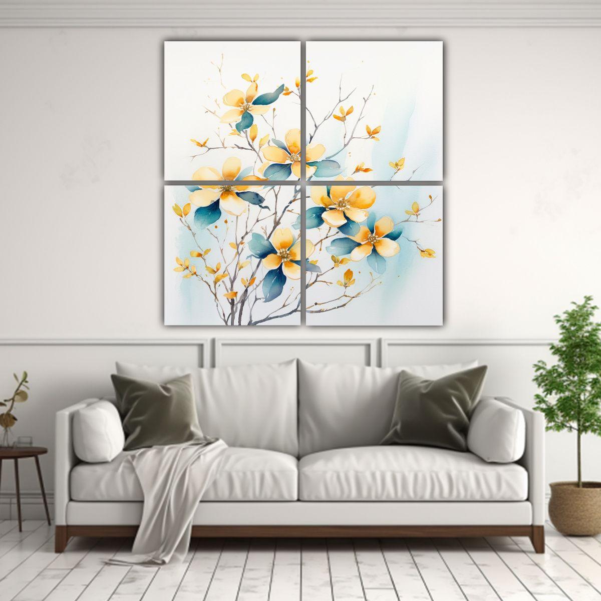 Pintura De Decoración Con Múltiples Ramas De 40x40 Cm-2