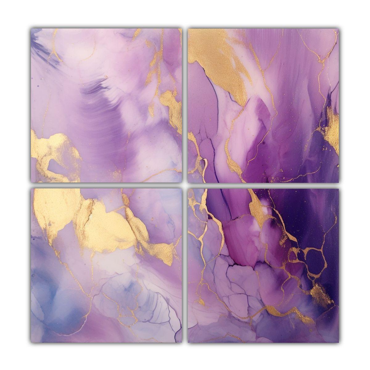 Pinturas Decorativas De Fantasía Estilo Violeta 100x100 Cm-0
