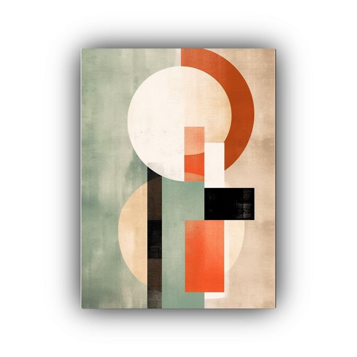 Pinturas Acuarela Estilo Mid Century Modern Art, 50x75cm-0