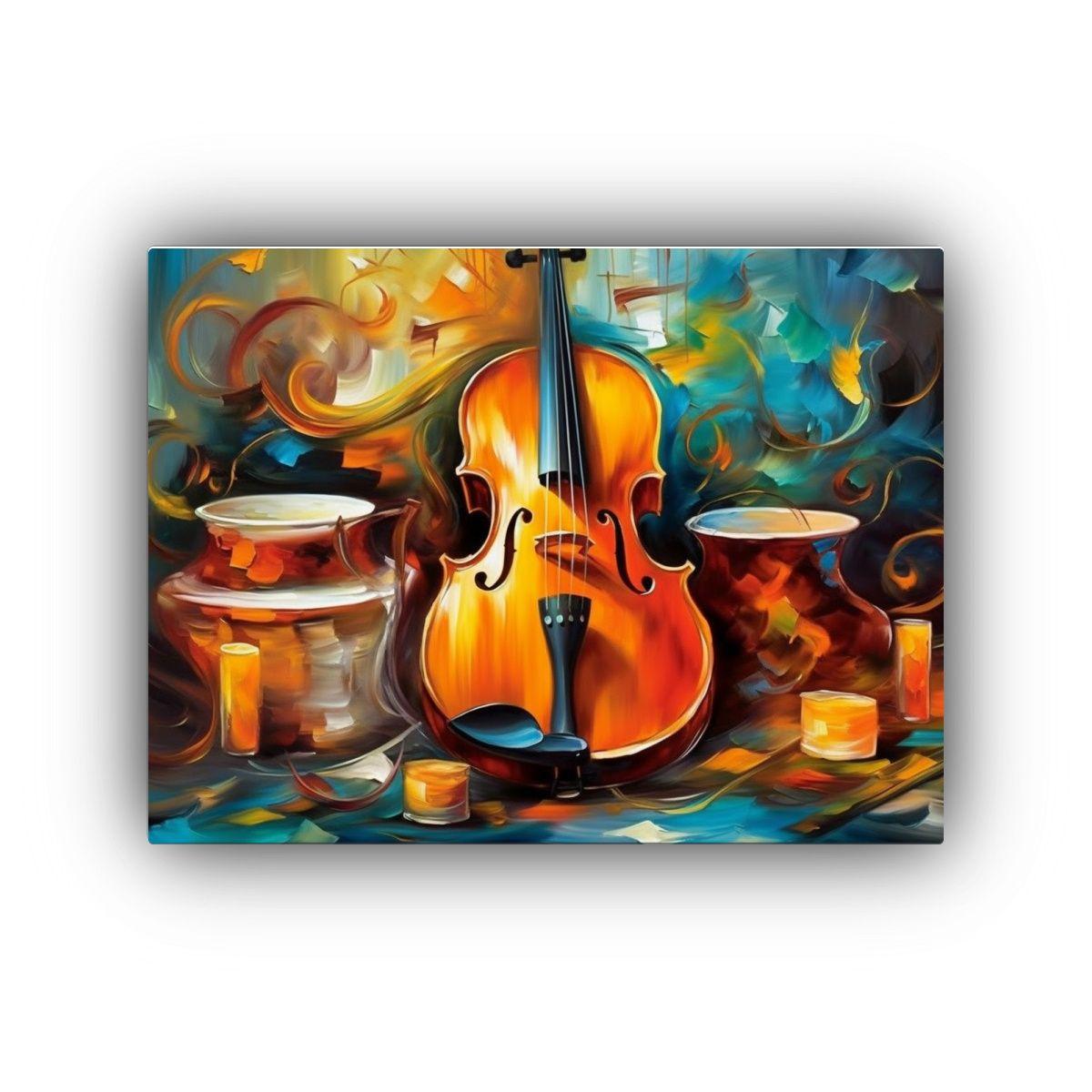 Pinturas Decorativas De Alta Calidad Inspiradas En La Músic 65x50cm-0
