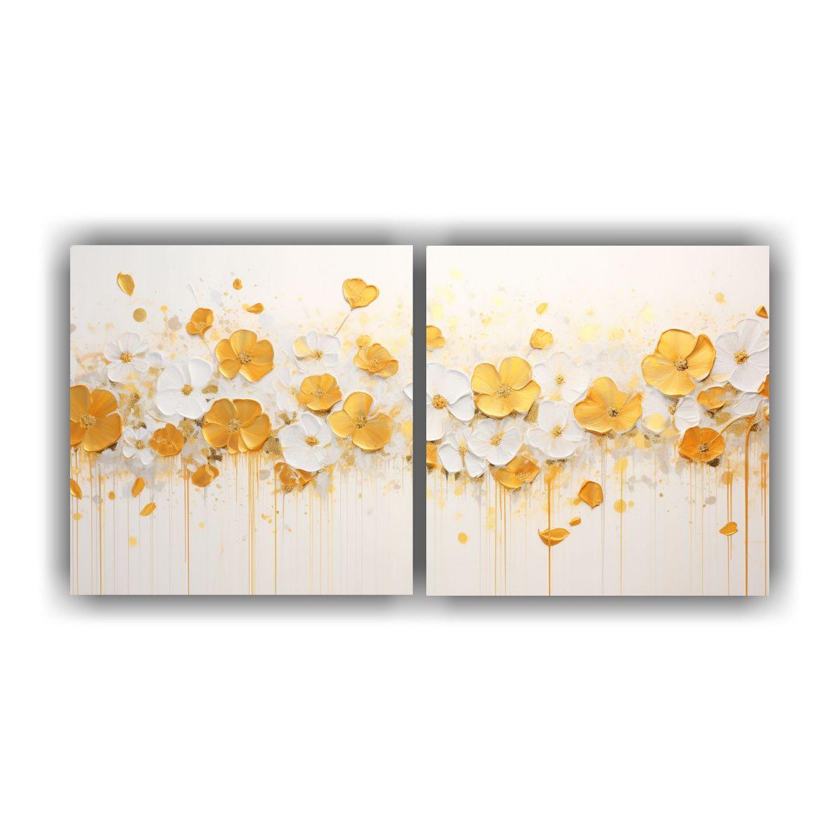 Dos Cuadros Movimiento Creatividad: Arte 60x30 Cm-0