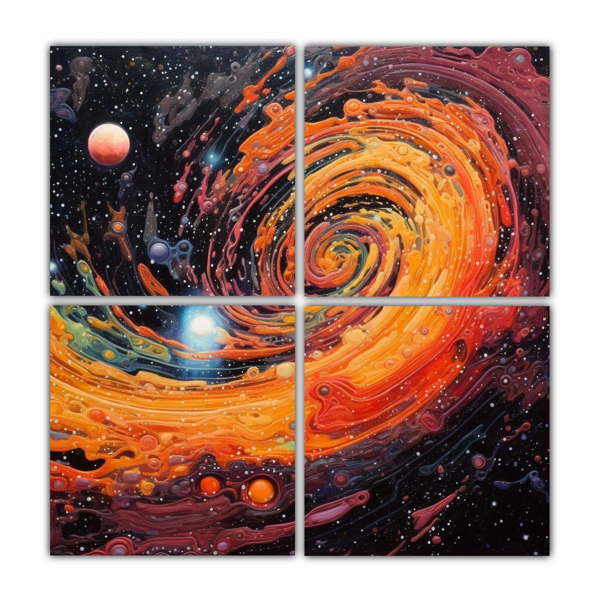 Lienzos De Tela Para Pintar Al Estilo Kim Jung 120x120 Cm-0