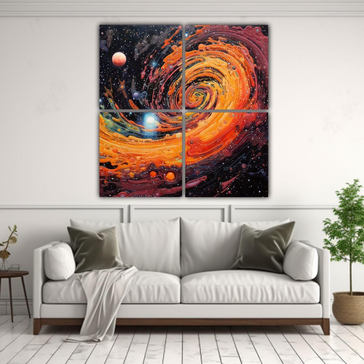 Lienzos De Tela Para Pintar Al Estilo Kim Jung 120x120 Cm-2