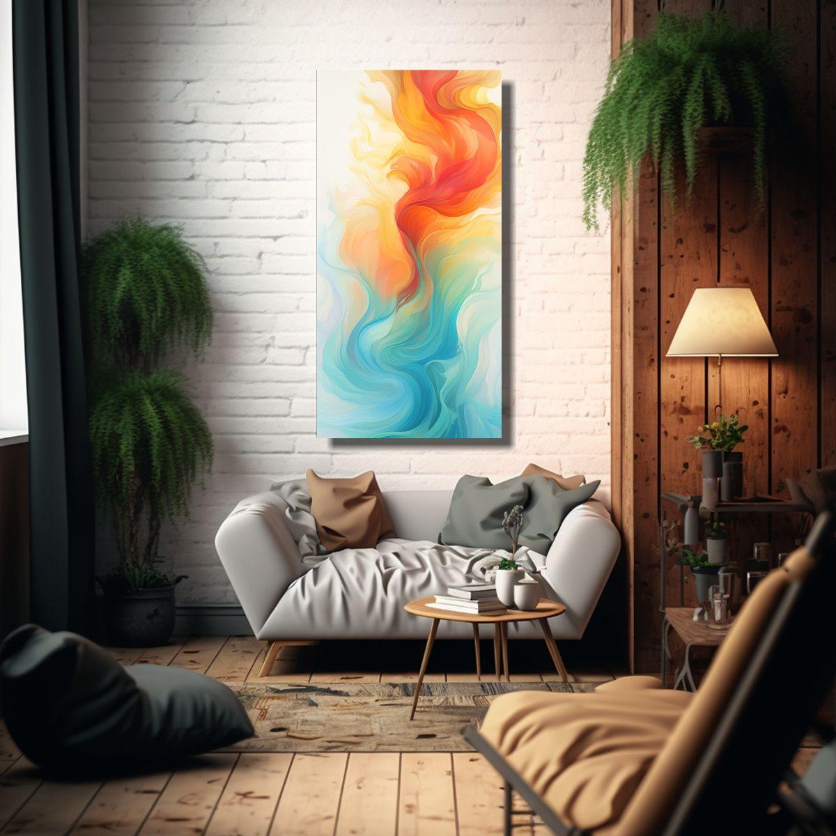 Cuadro Conceptual Interiores: Energía Dinámica 40x80cm-2