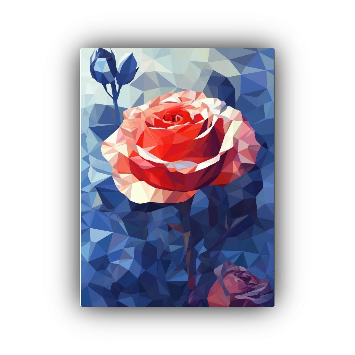 Lienzo De Tela Con Detalle Armonía Cromática 30x45 Cm-0