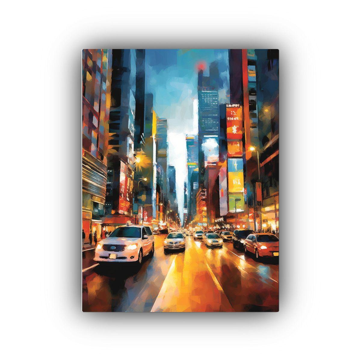Arte Pared Fotografía Relieve Ciudad Activa 60x90cm-0