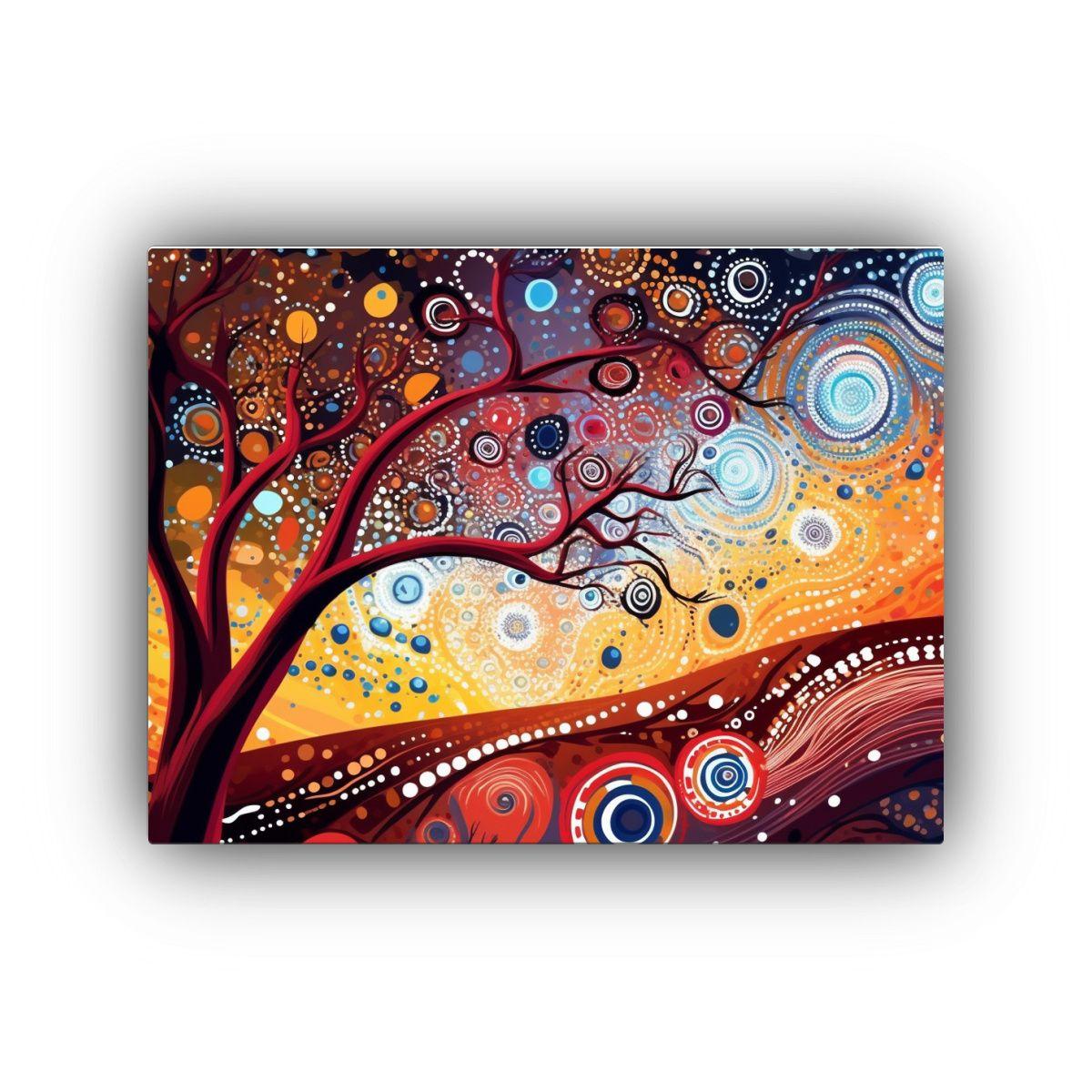 Cuadro Tela Canvas Intenso Desierto Australiano 45x30cm-0