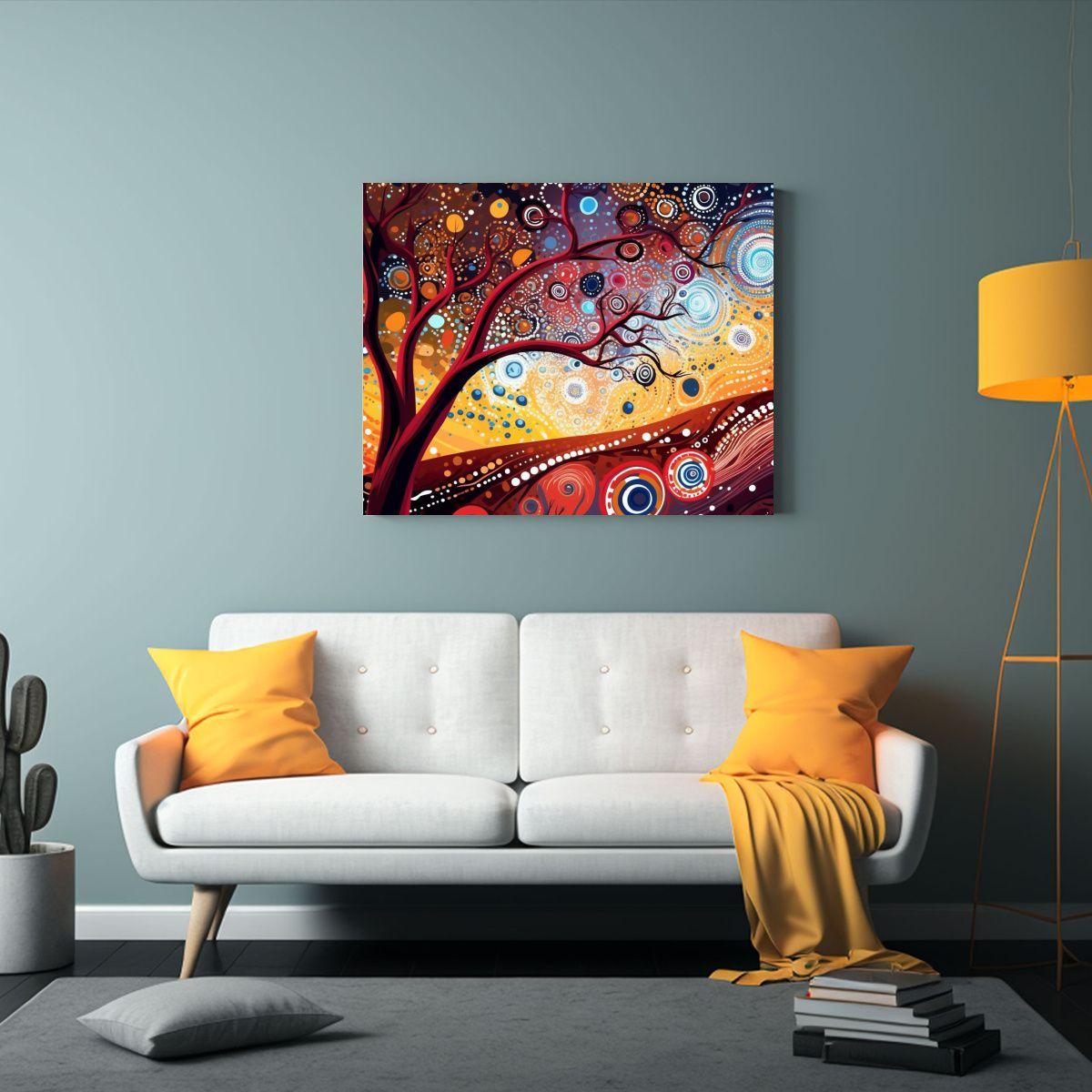 Cuadro Tela Canvas Intenso Desierto Australiano 45x30cm-2
