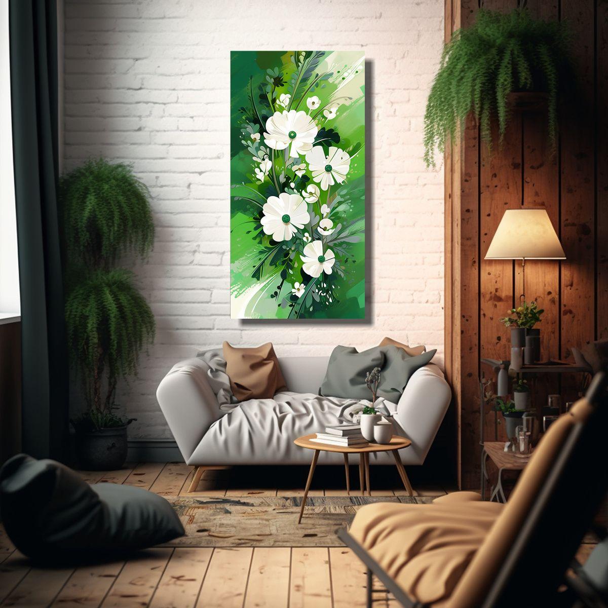 Pintura Decorativa En Bastidor De Estilo Neonoir 80x160cm-2