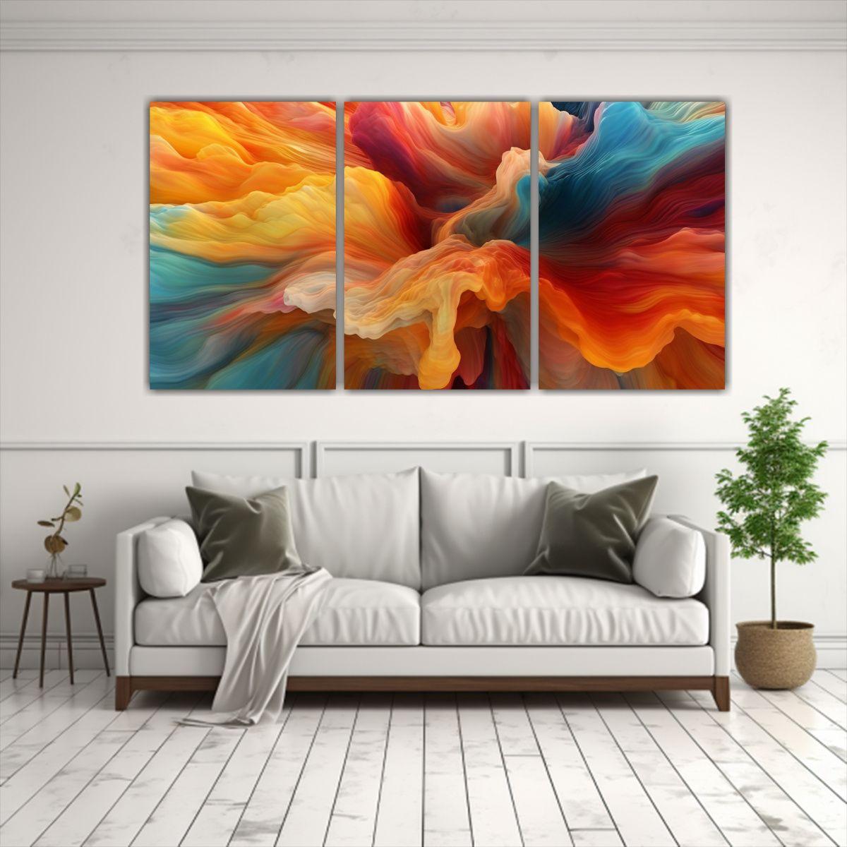 Fondo Arte Abstracto Horizontal Ultra Realista 60x30 Cm-2