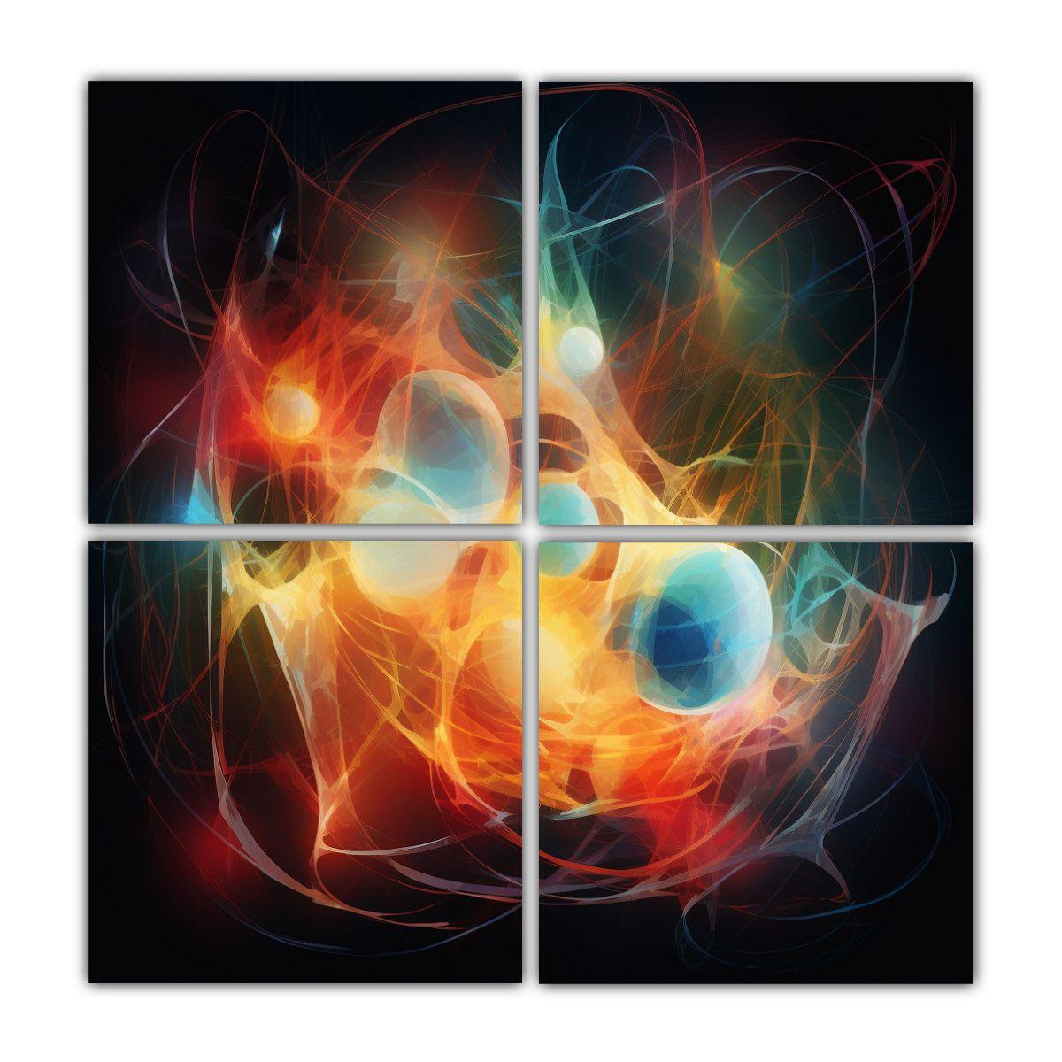 Cuatro Composición Fotografía Abstracta 40x40 Cm-0