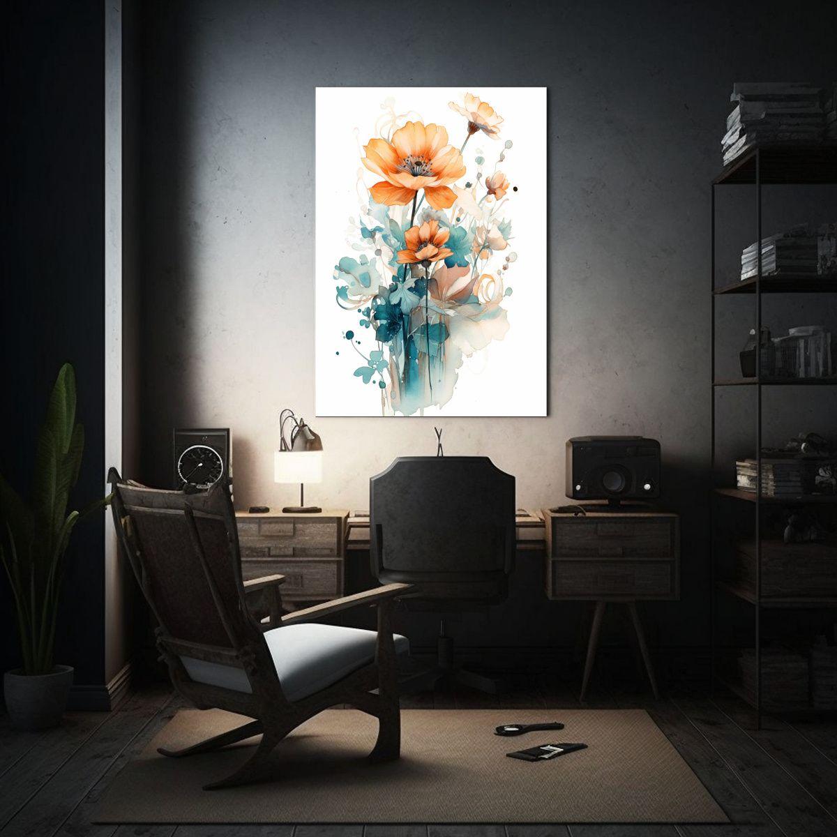 Tela En Bastidor Movimiento Fantasía Impresión 50x65cm-2