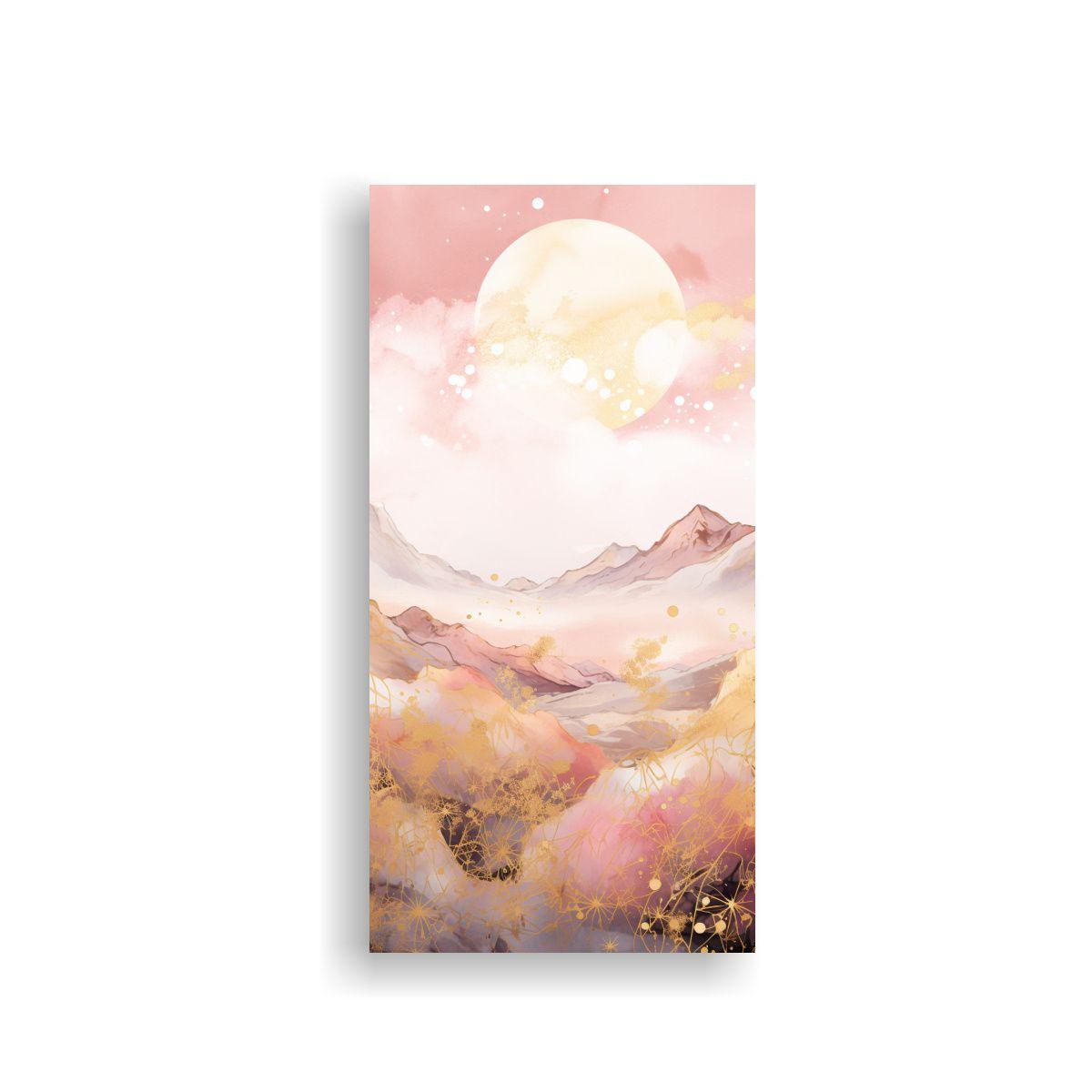 Tela En Bastidor Expresividad Paisaje Montaña 60x120cm-0