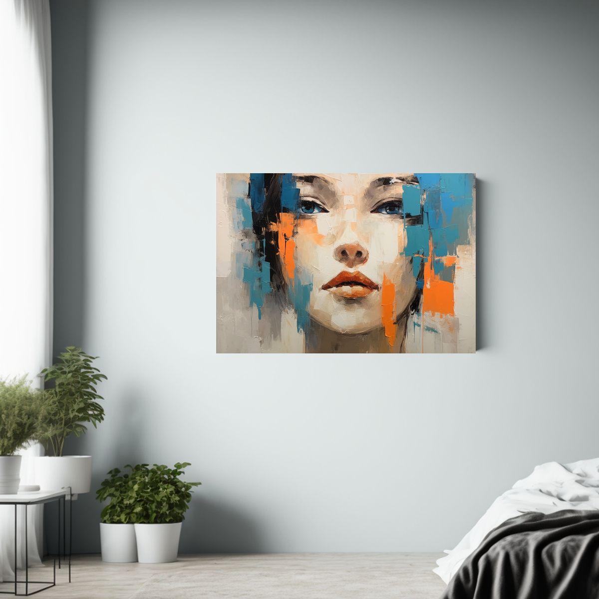 Cuadro Abstracto Minimalista Para Decorar El Salón Con Retr 65x50cm-2