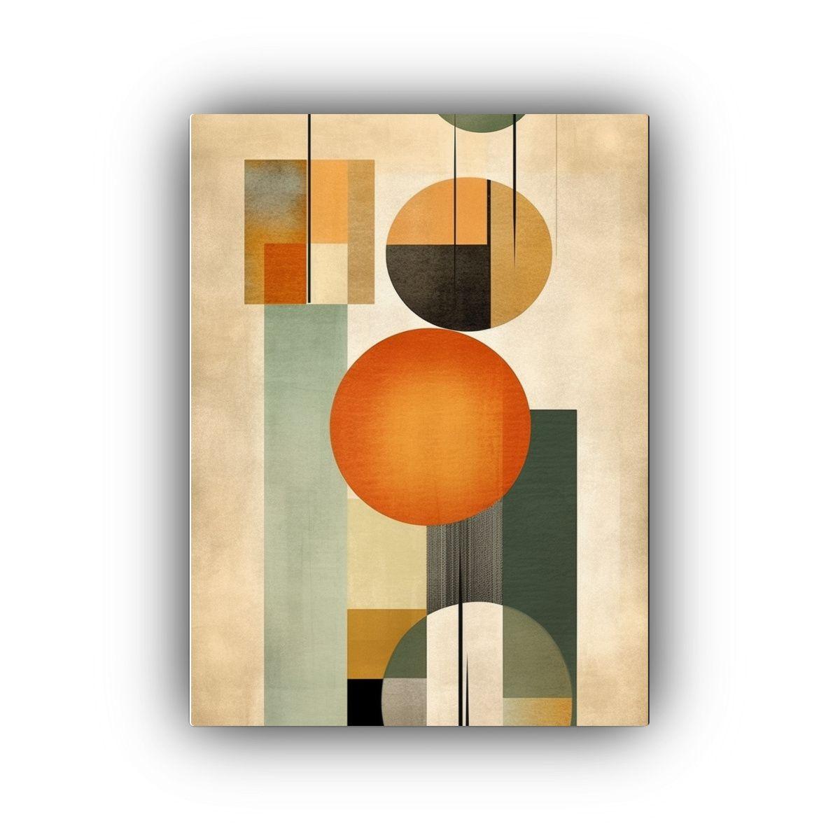 Equilibrio Visual: Lienzo Conceptual Con Colores 30x40cm-0