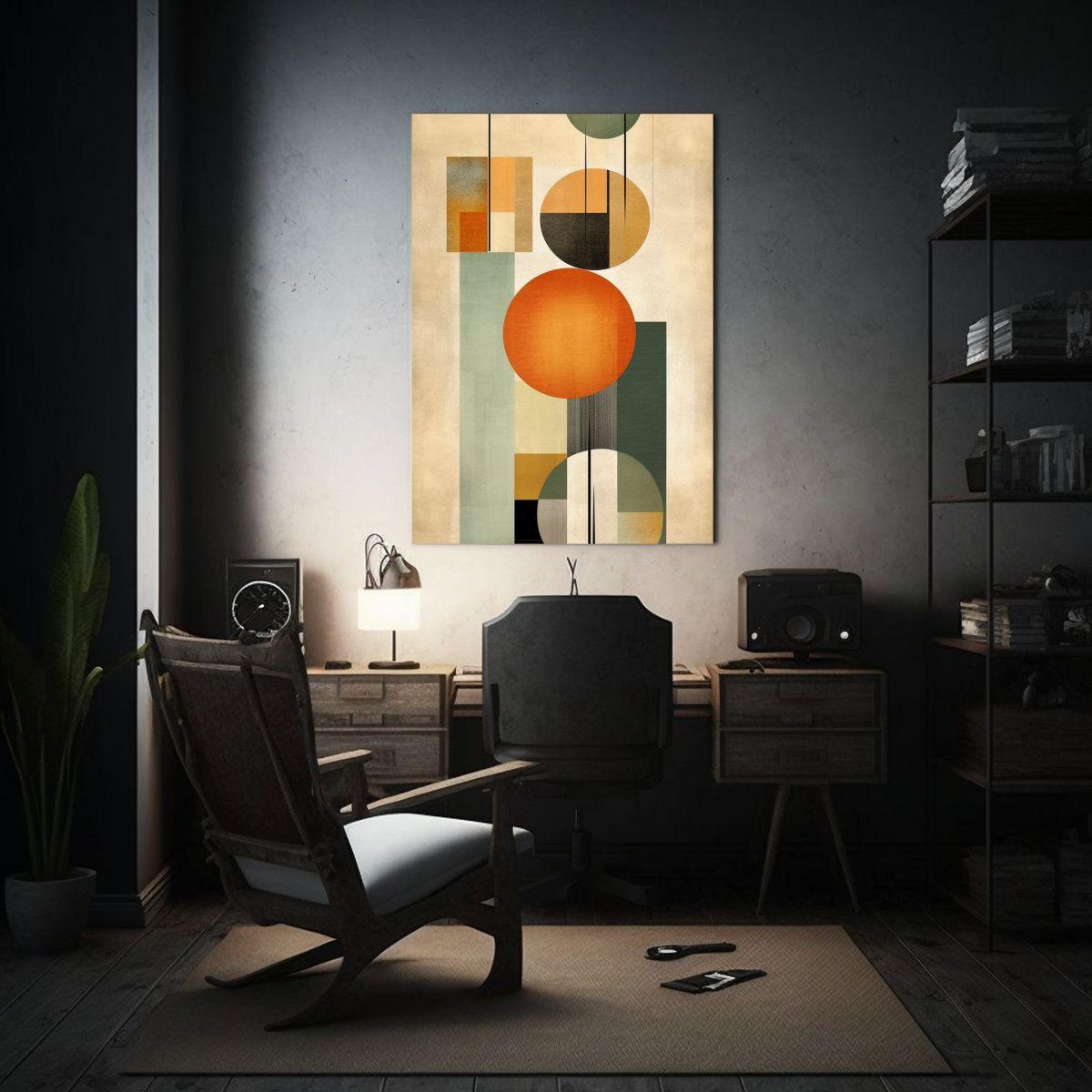 Equilibrio Visual: Lienzo Conceptual Con Colores 30x40cm-2