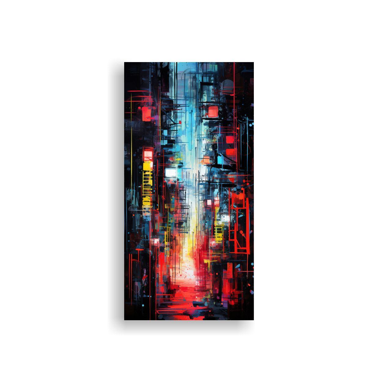 Cuadro Abstracto De Arte Que Evoca Emociones En 20x40cm-0