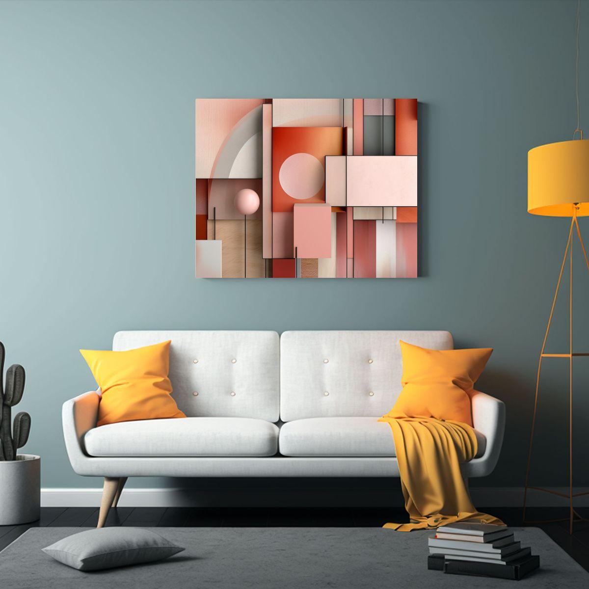 Cuadro Moderno Textura Creativa Para Decoración Ligera. 30x20cm-2