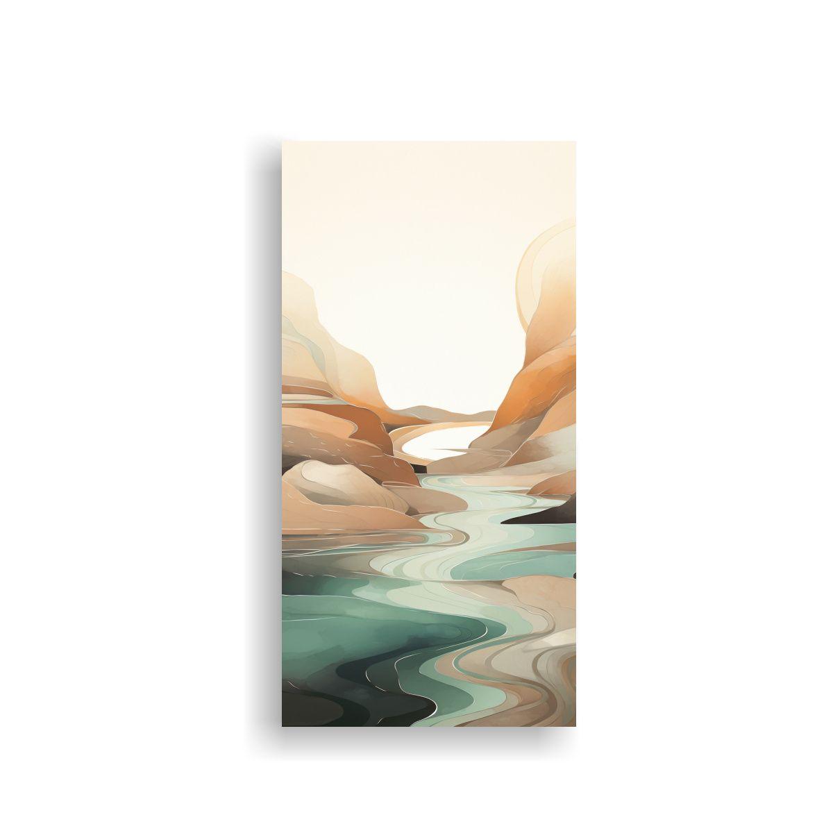 Pinturas De Decoración Que Representan Un Oasis 20x40cm-0