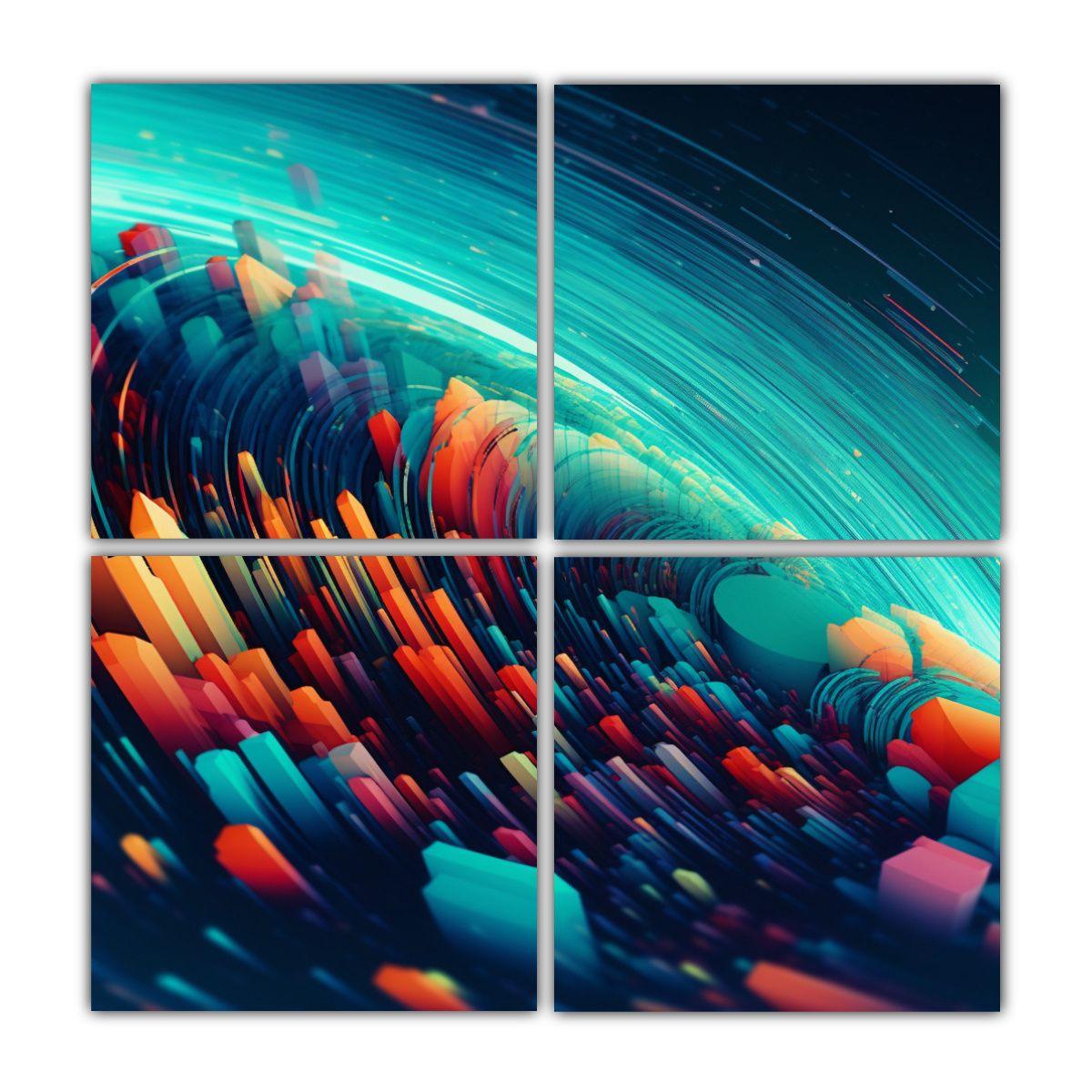 Cuatro Artes Fotografía: Gama De Colores 140x140 Cm-0
