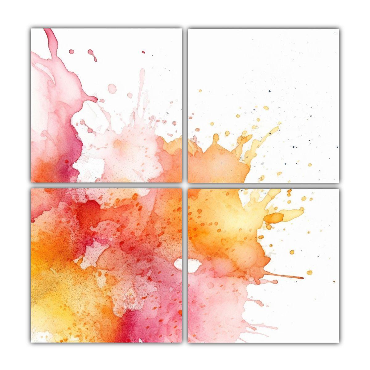 Artes De Pared Tonos Adorno Watercolor Suave 140x140 Cm-0
